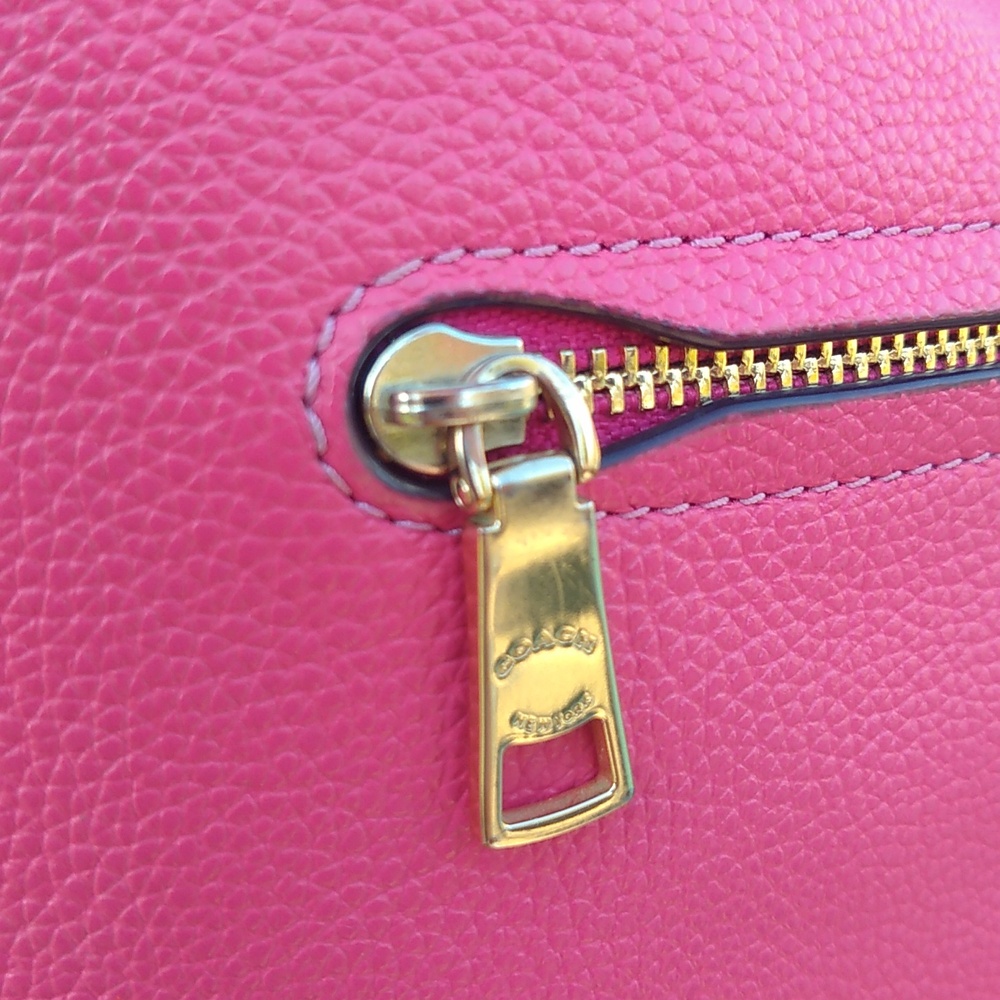 Coach Pink Skylar Hobo Bag With Unbranded Fashion Zipper Pull - Picture 13 of 16